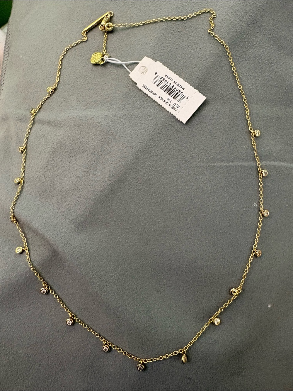 Kendra Scott Gold Dainty CZ Station Necklace